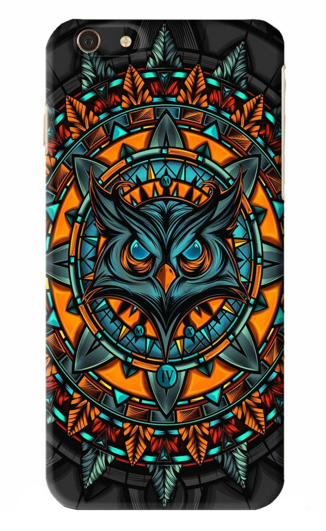 Angry Owl Art iPhone 6S Plus Back Skin Wrap