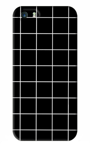White Grid iPhone 5 Back Skin Wrap