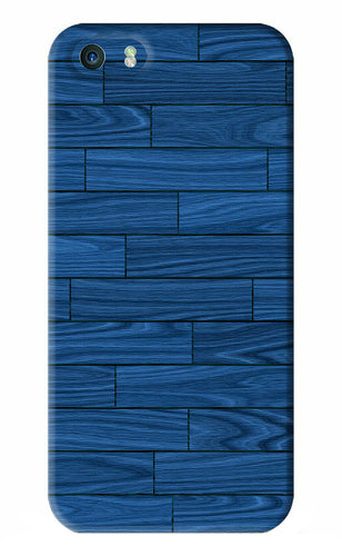 Blue Wooden Texture iPhone 5 Back Skin Wrap