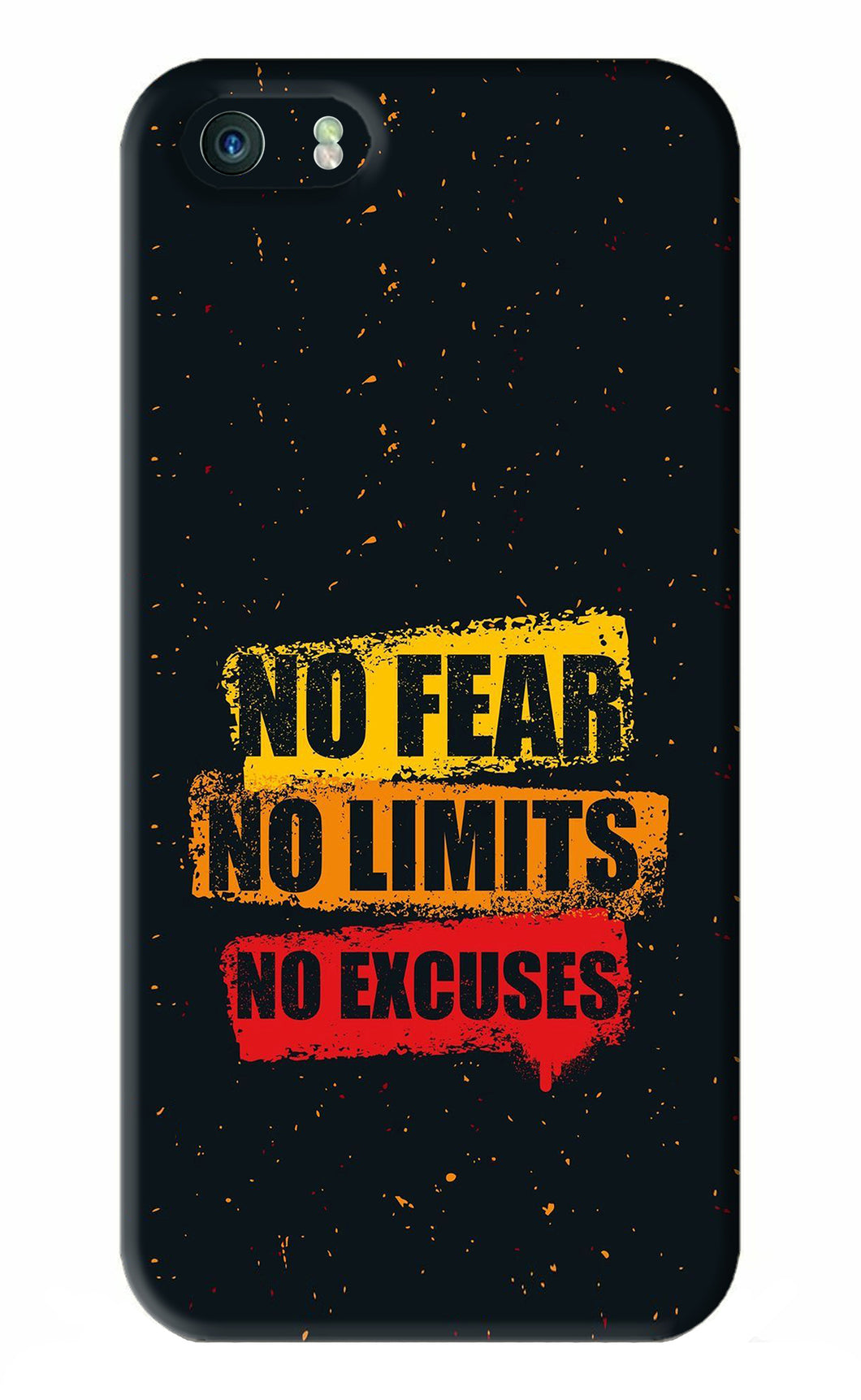 No Fear No Limits No Excuses iPhone 5 Back Skin Wrap