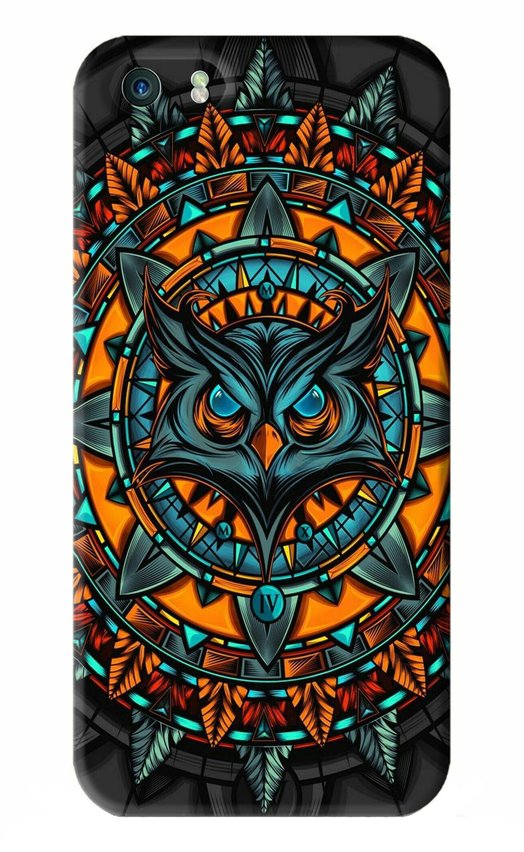 Angry Owl Art iPhone 5 Back Skin Wrap