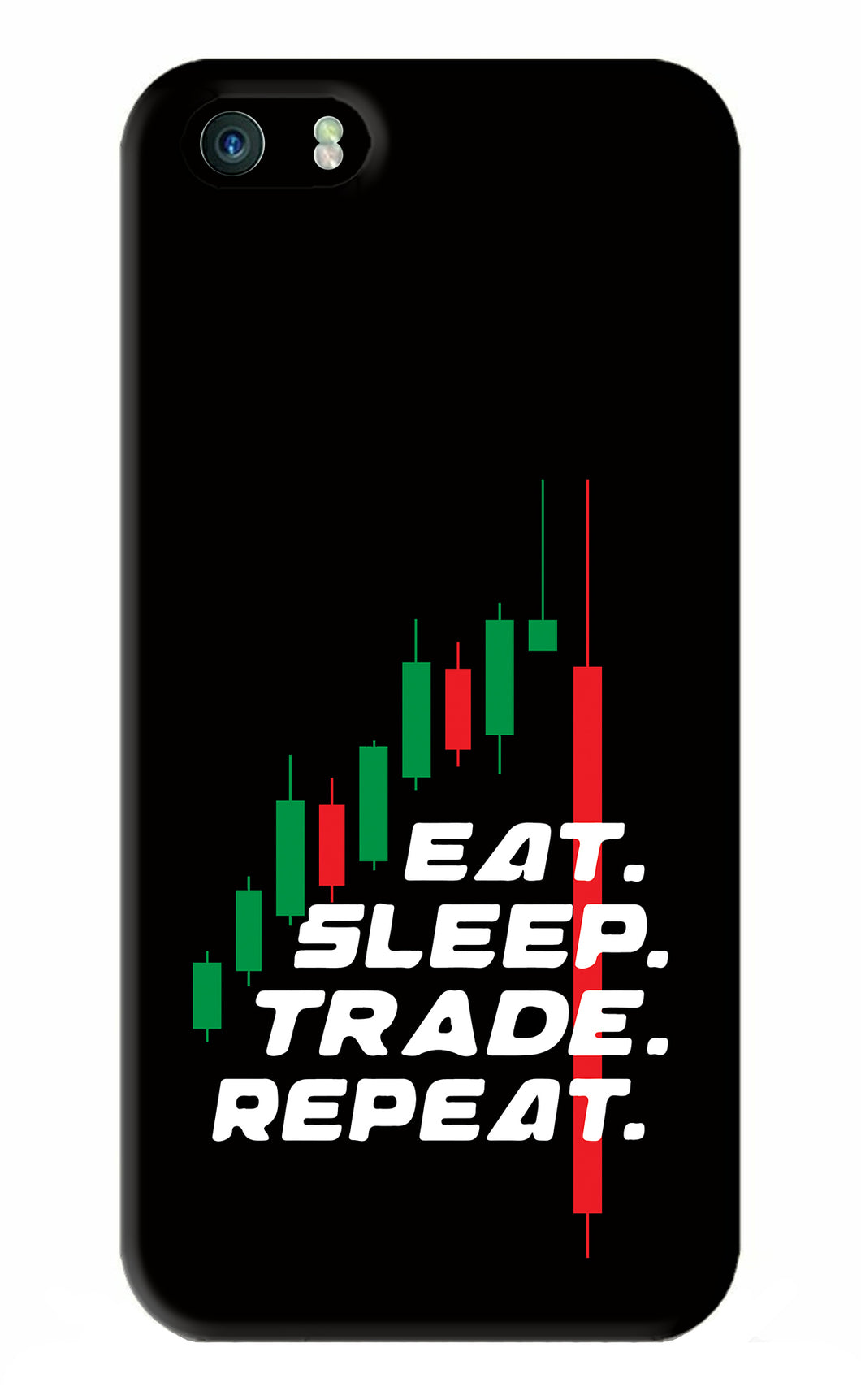 Eat Sleep Trade Repeat iPhone 5 Back Skin Wrap