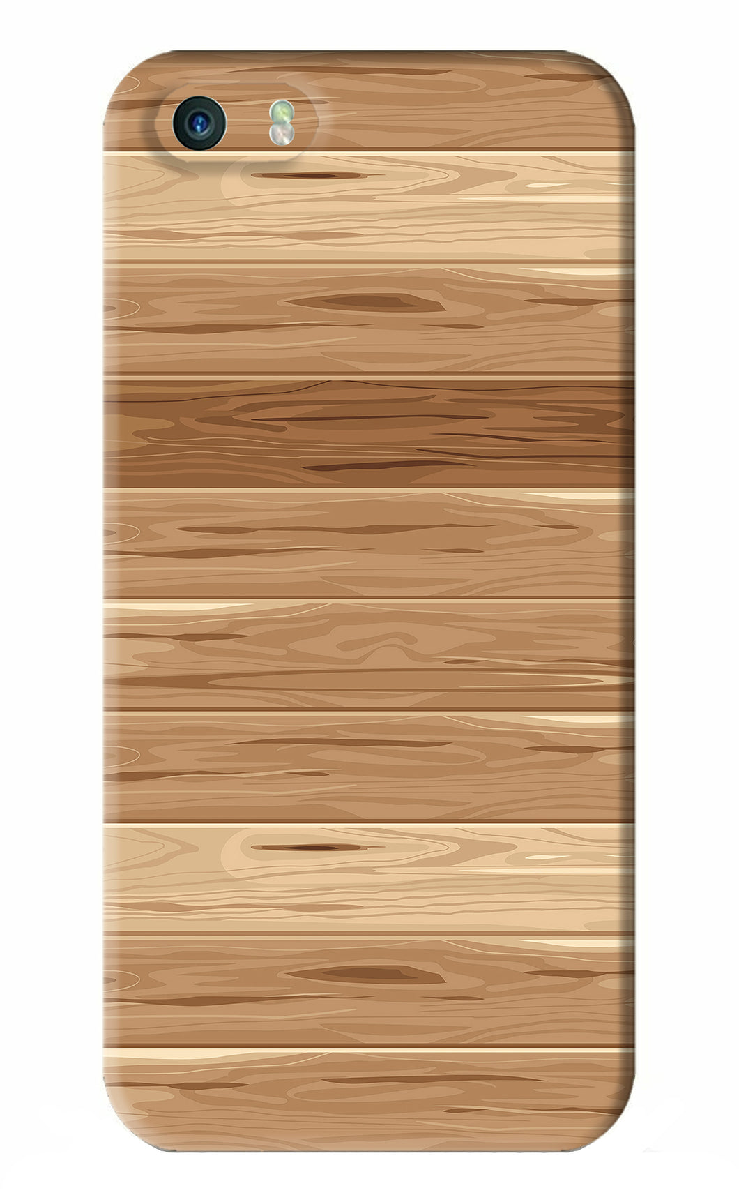 Wooden Vector iPhone 5S Back Skin Wrap