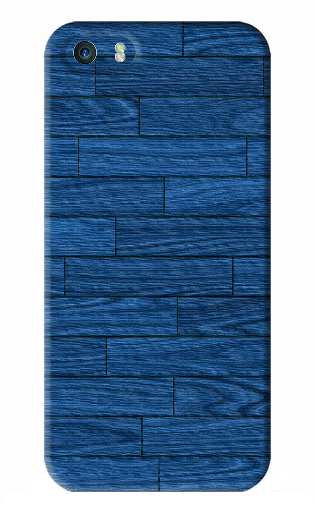 Blue Wooden Texture iPhone 5S Back Skin Wrap
