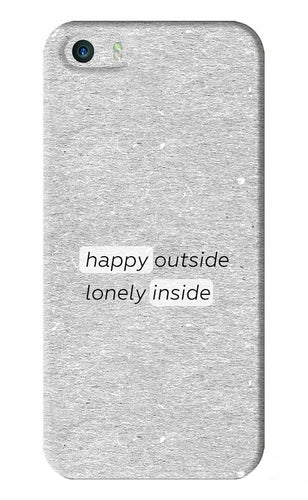 Happy Outside Lonely Inside iPhone 5S Back Skin Wrap
