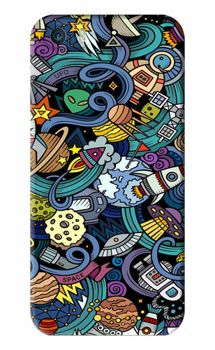 Space Abstract iPhone 5S Back Skin Wrap