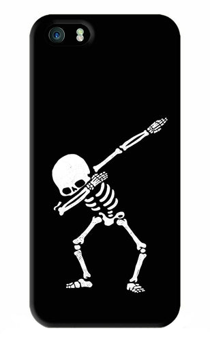 Dabbing Skeleton Art iPhone 5S Back Skin Wrap