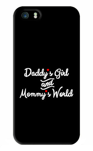 Daddy's Girl and Mommy's World iPhone 5S Back Skin Wrap
