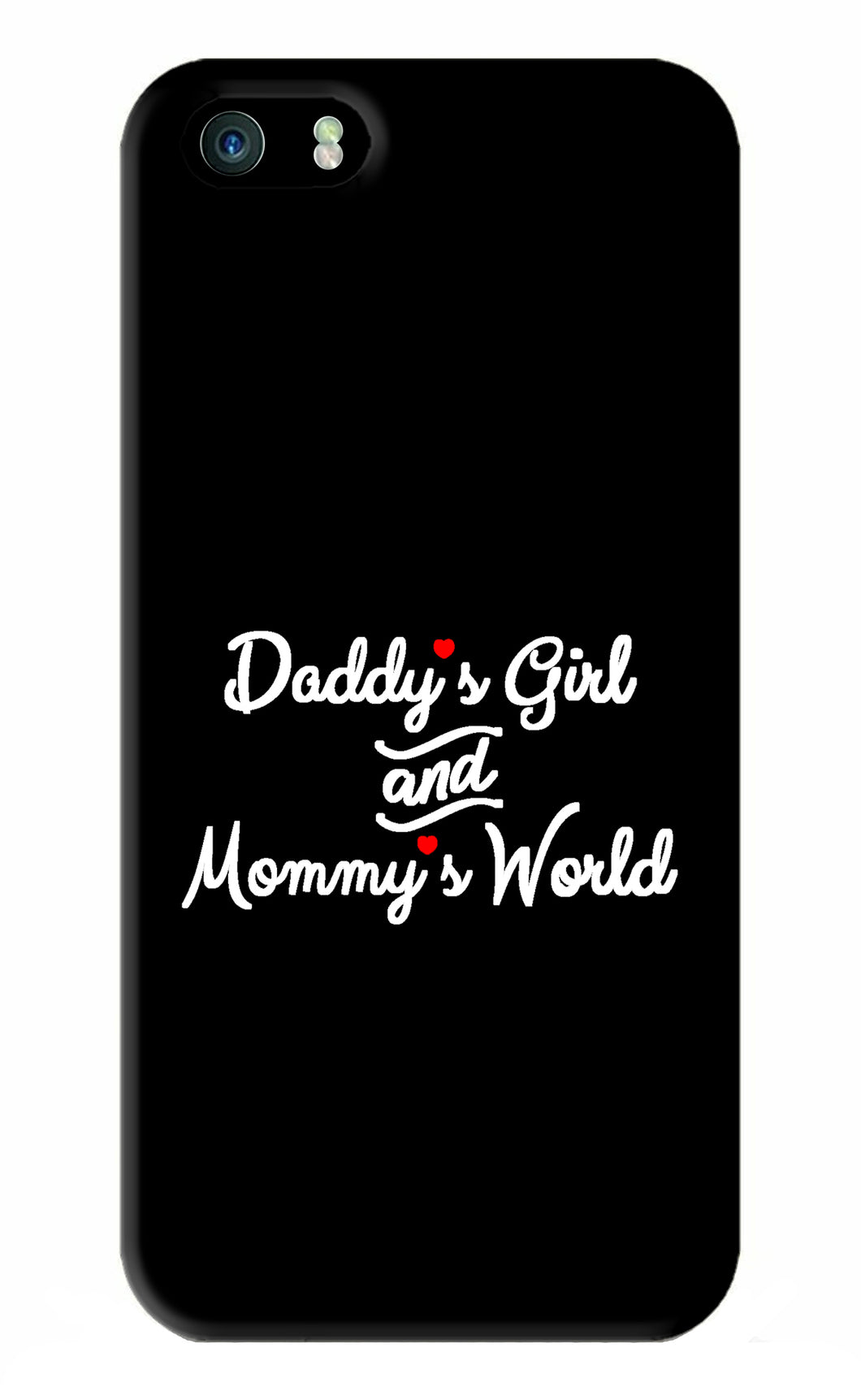 Daddy's Girl and Mommy's World iPhone 5S Back Skin Wrap