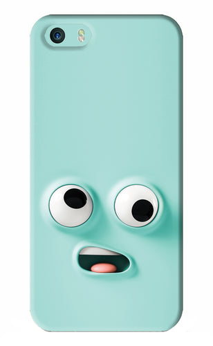 Silly Face Cartoon iPhone 5S Back Skin Wrap