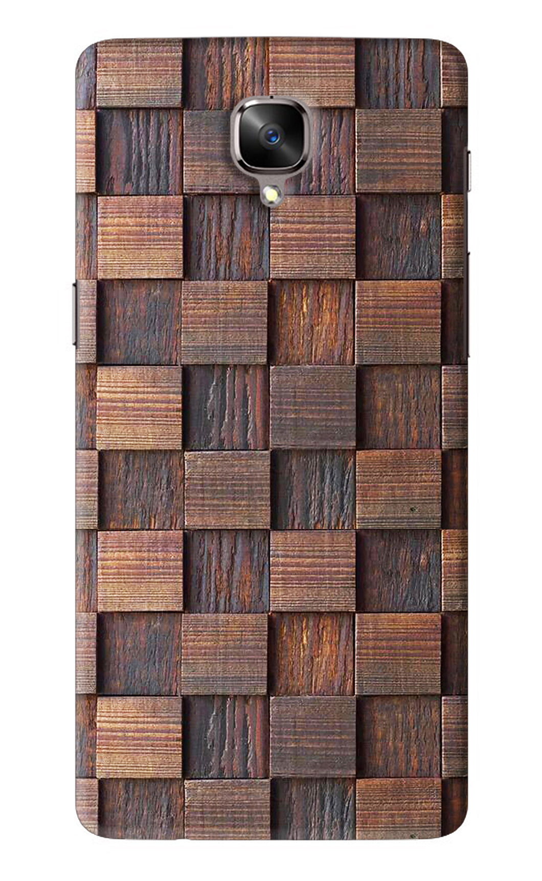 Wooden Cube Design OnePlus 3 Back Skin Wrap