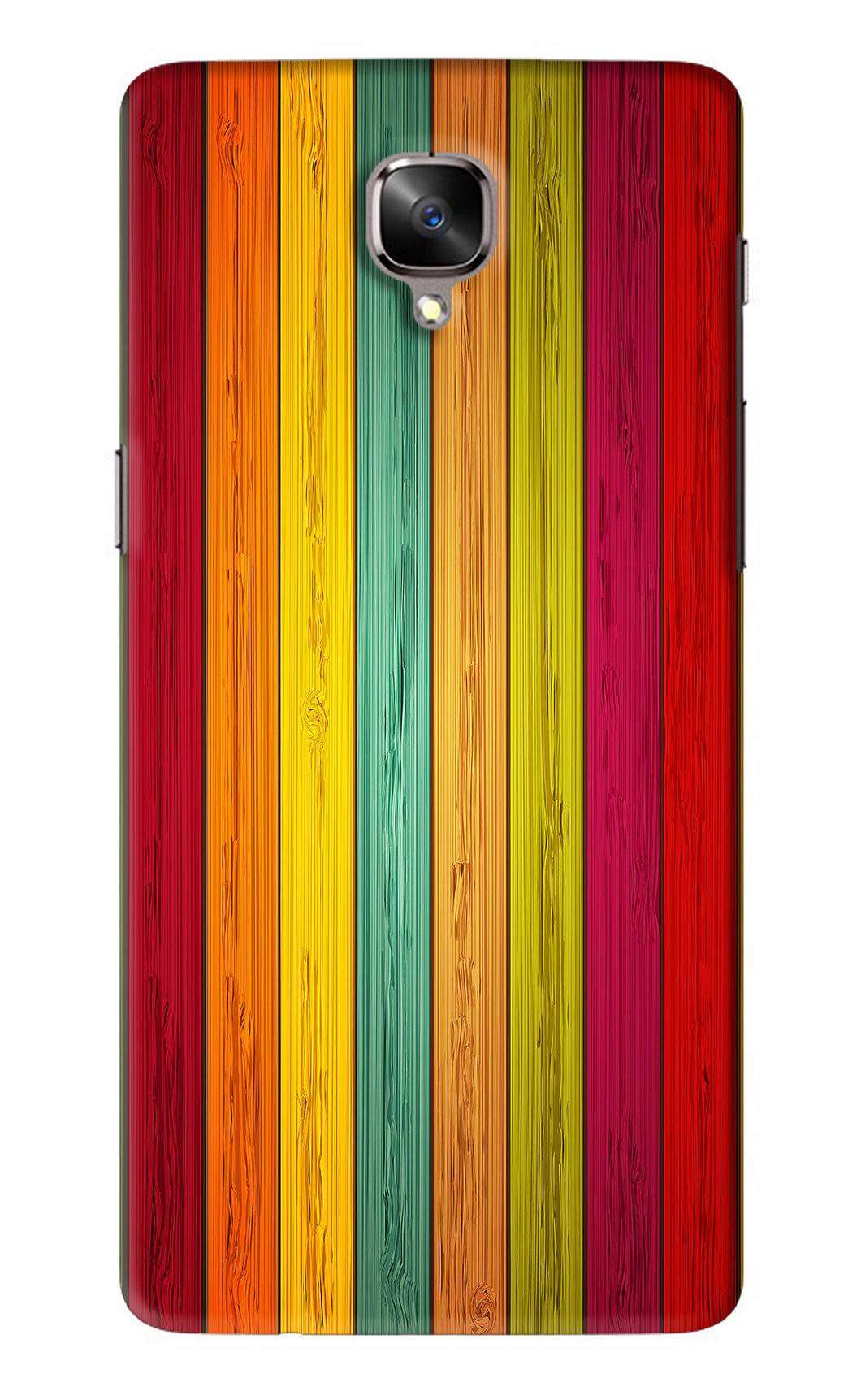 Multicolor Wooden OnePlus 3 Back Skin Wrap