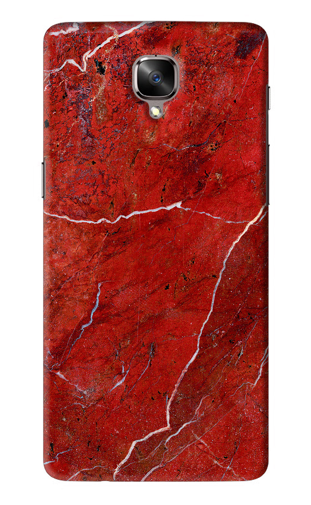 Red Marble Design OnePlus 3 Back Skin Wrap