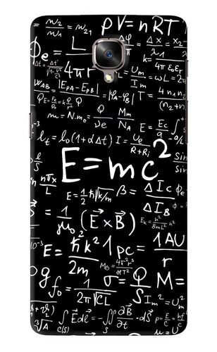 Physics Albert Einstein Formula OnePlus 3 Back Skin Wrap