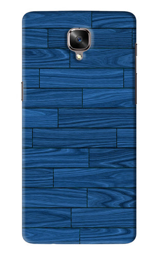 Blue Wooden Texture OnePlus 3 Back Skin Wrap