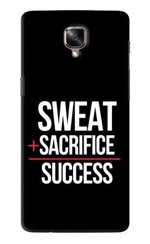Sweat Sacrifice Success OnePlus 3 Back Skin Wrap