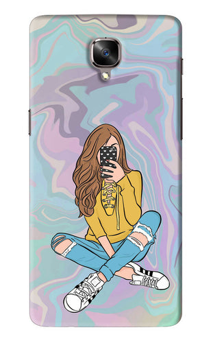 Selfie Girl OnePlus 3 Back Skin Wrap