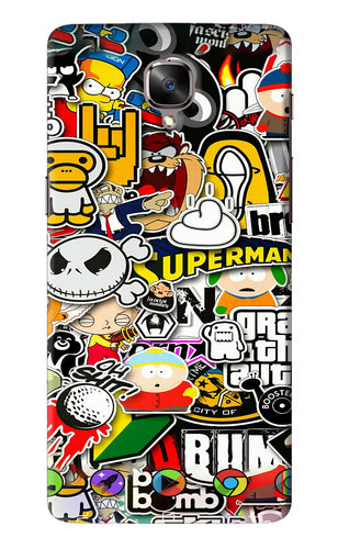 Sticker Bomb OnePlus 3 Back Skin Wrap