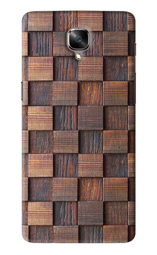 Wooden Cube Design OnePlus 3T Back Skin Wrap
