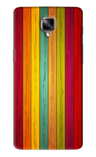 Multicolor Wooden OnePlus 3T Back Skin Wrap