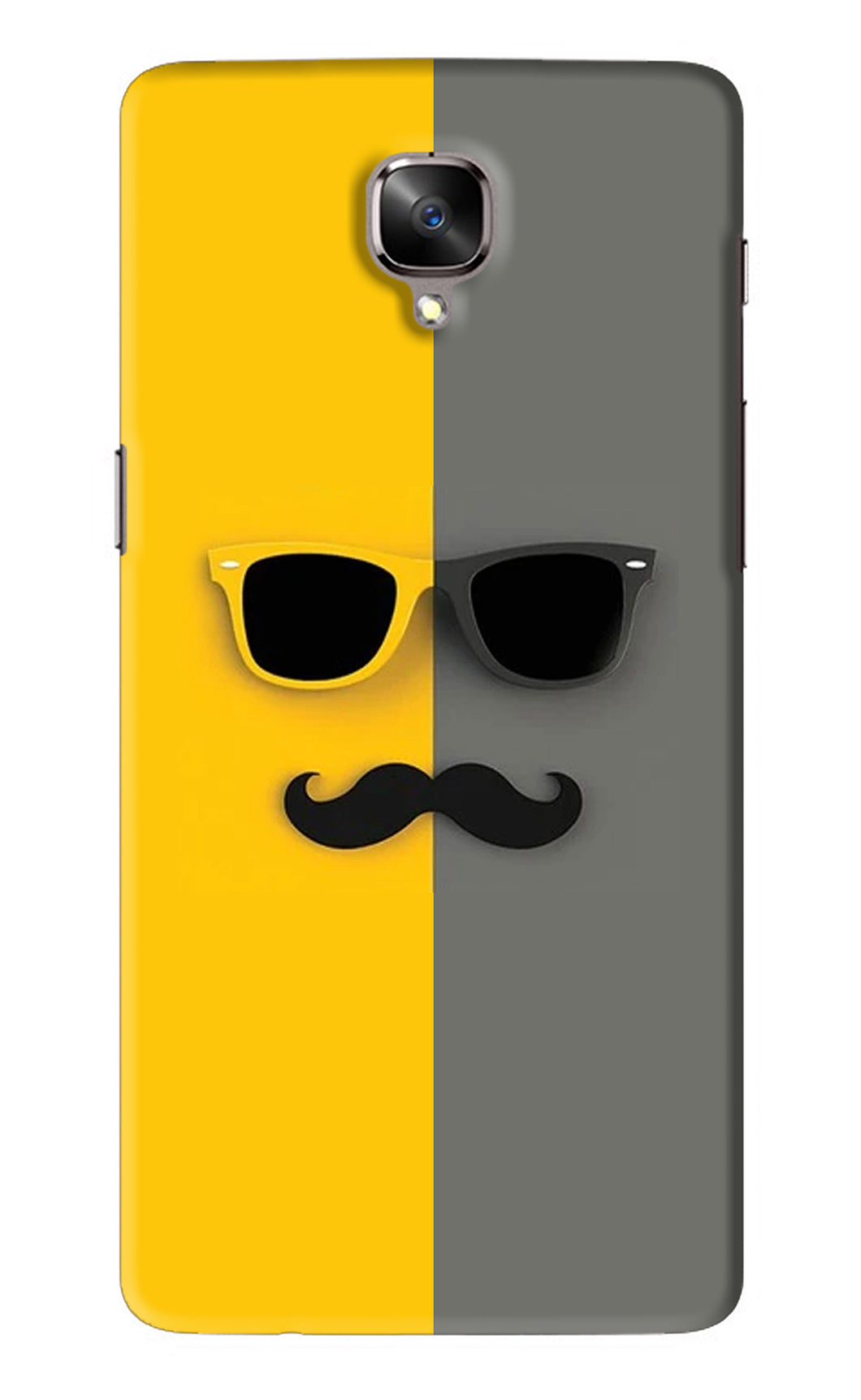 Sunglasses with Mustache OnePlus 3T Back Skin Wrap