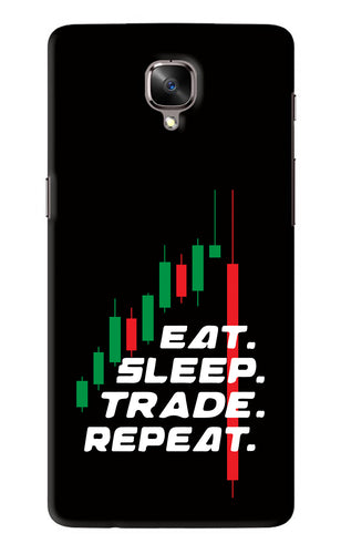 Eat Sleep Trade Repeat OnePlus 3T Back Skin Wrap