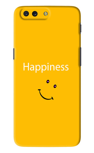 Happiness With Smiley OnePlus 5 Back Skin Wrap