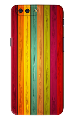 Multicolor Wooden OnePlus 5 Back Skin Wrap