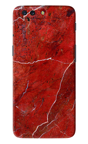 Red Marble Design OnePlus 5 Back Skin Wrap