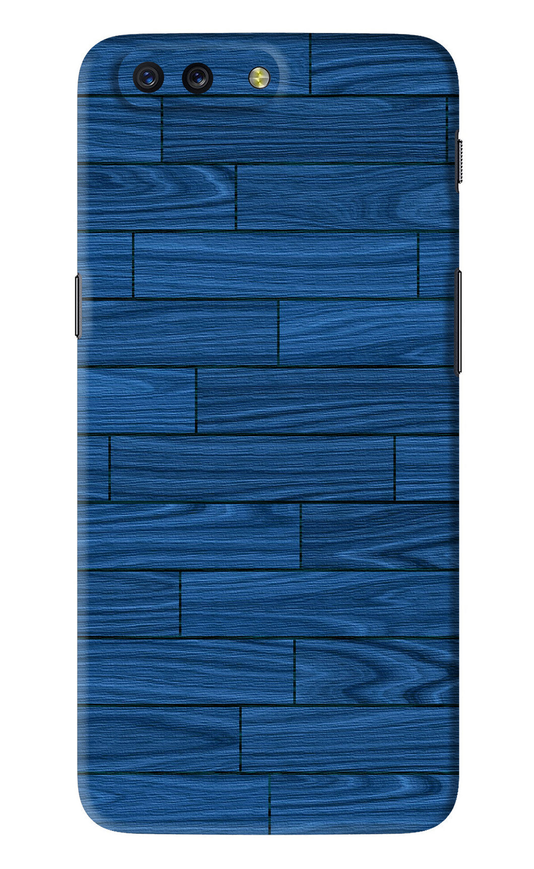 Blue Wooden Texture OnePlus 5 Back Skin Wrap