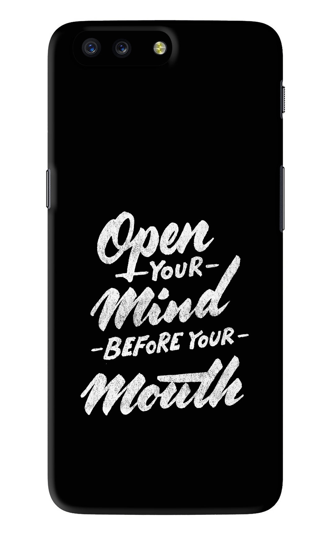 Open Your Mind Before Your Mouth OnePlus 5 Back Skin Wrap