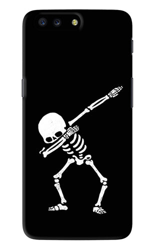 Dabbing Skeleton Art OnePlus 5 Back Skin Wrap