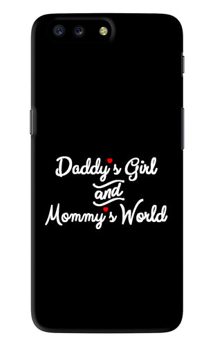 Daddy's Girl and Mommy's World OnePlus 5 Back Skin Wrap