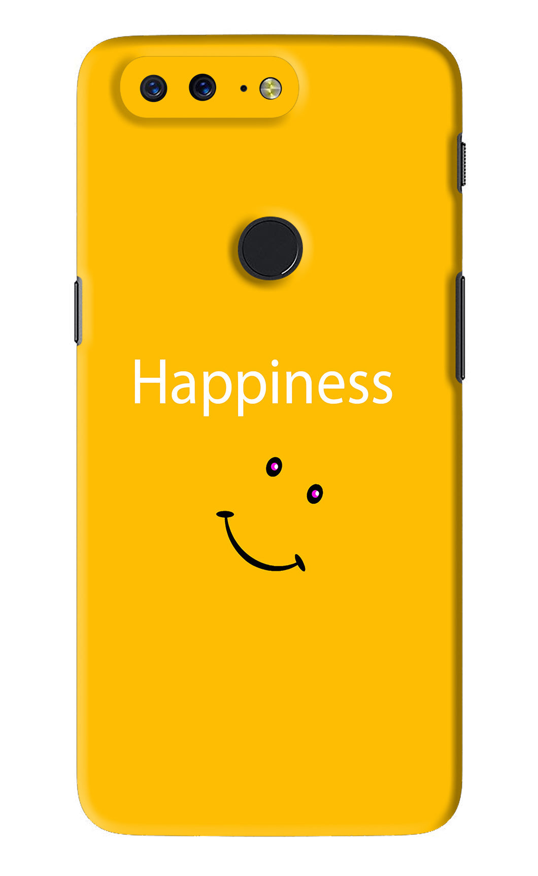 Happiness With Smiley OnePlus 5T Back Skin Wrap