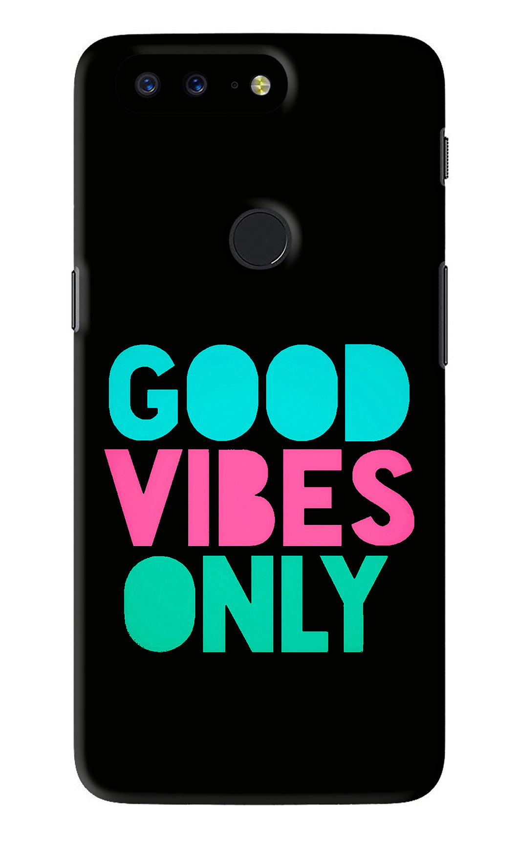 Quote Good Vibes Only OnePlus 5T Back Skin Wrap