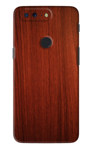 Wooden Plain Pattern OnePlus 5T Back Skin Wrap