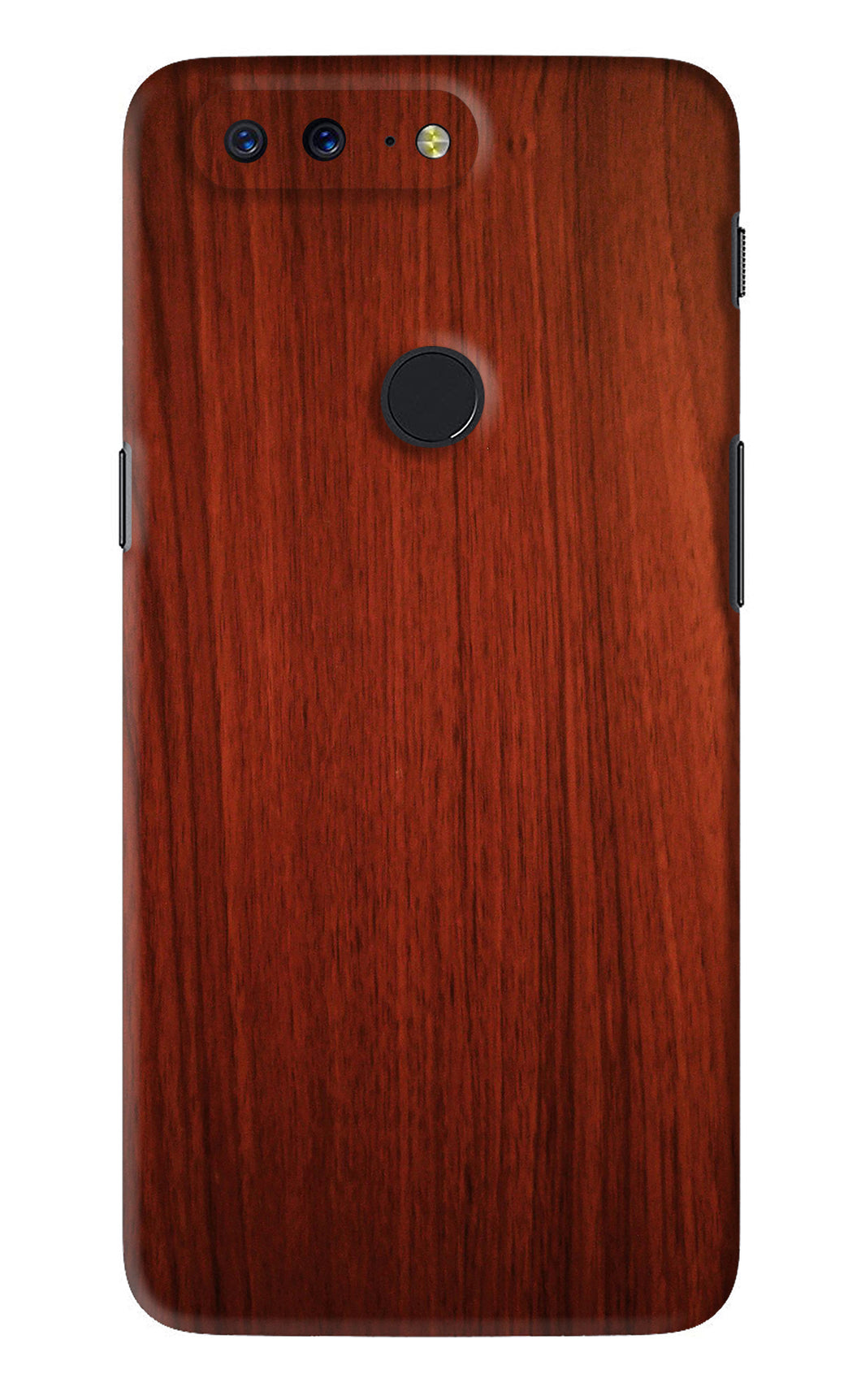 Wooden Plain Pattern OnePlus 5T Back Skin Wrap