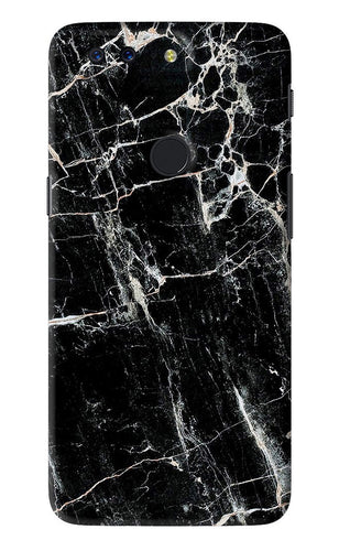 Black Marble Texture 1 OnePlus 5T Back Skin Wrap
