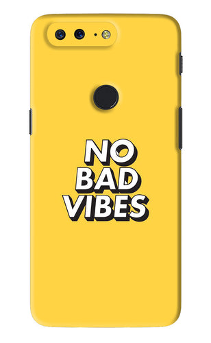 No Bad Vibes OnePlus 5T Back Skin Wrap