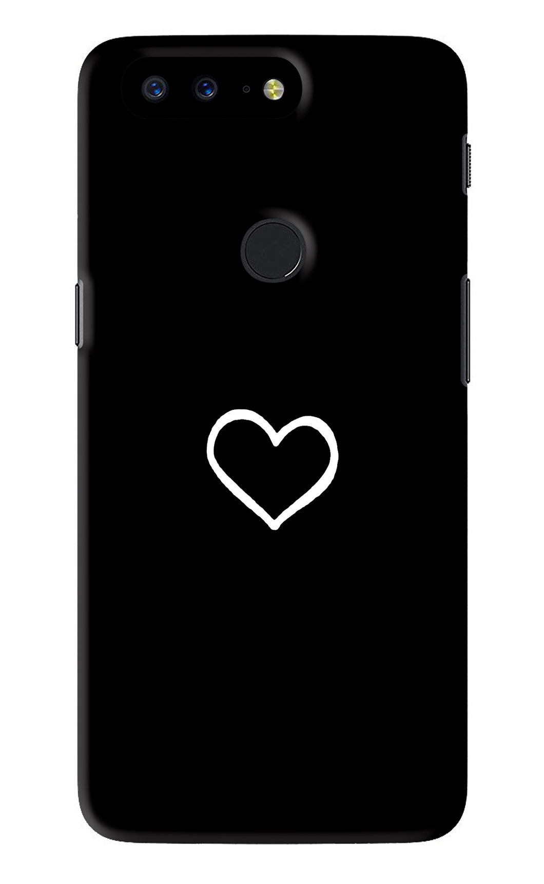 Heart OnePlus 5T Back Skin Wrap