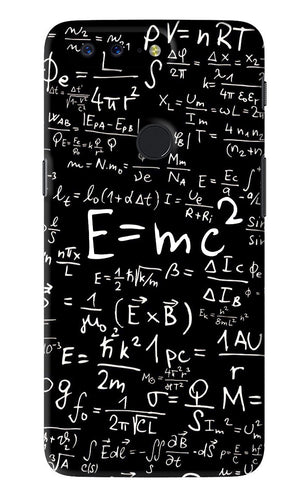 Physics Albert Einstein Formula OnePlus 5T Back Skin Wrap