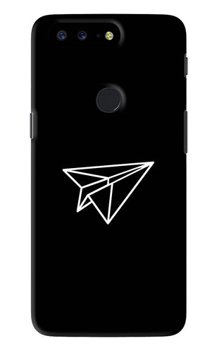 Paper Plane White OnePlus 5T Back Skin Wrap