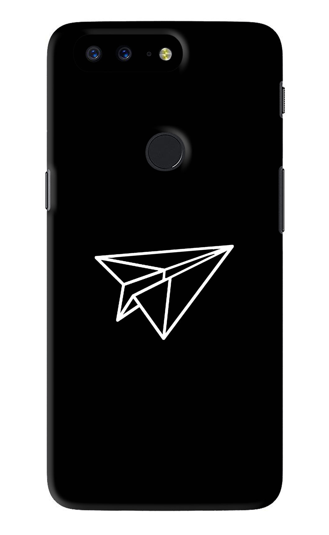 Paper Plane White OnePlus 5T Back Skin Wrap