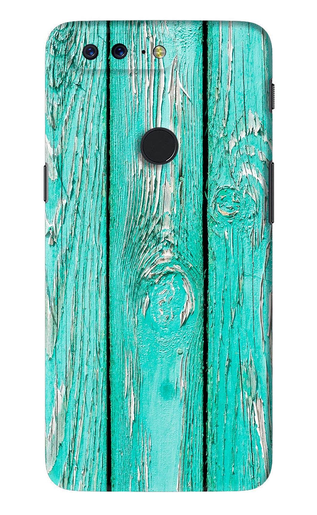 Blue Wood OnePlus 5T Back Skin Wrap