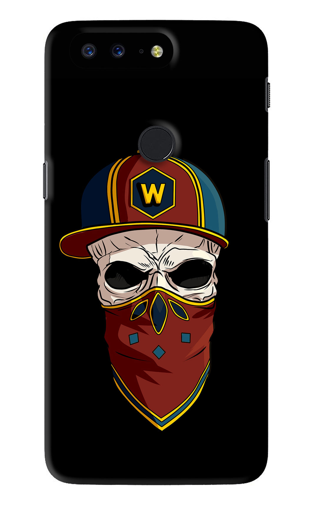 Skull OnePlus 5T Back Skin Wrap