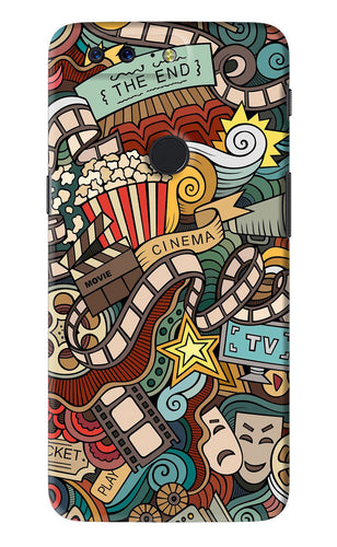 Cinema Abstract OnePlus 5T Back Skin Wrap