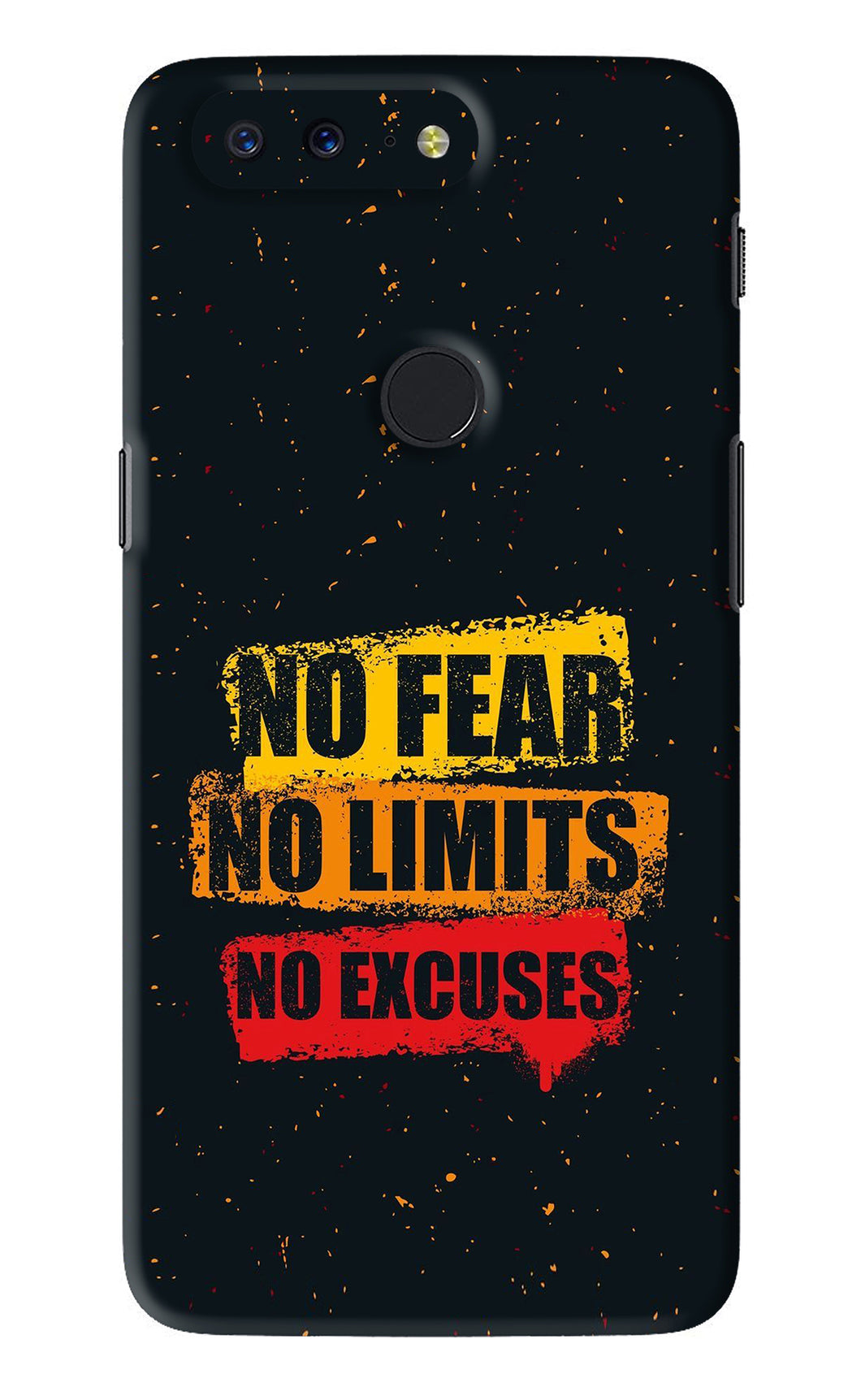 No Fear No Limits No Excuses OnePlus 5T Back Skin Wrap