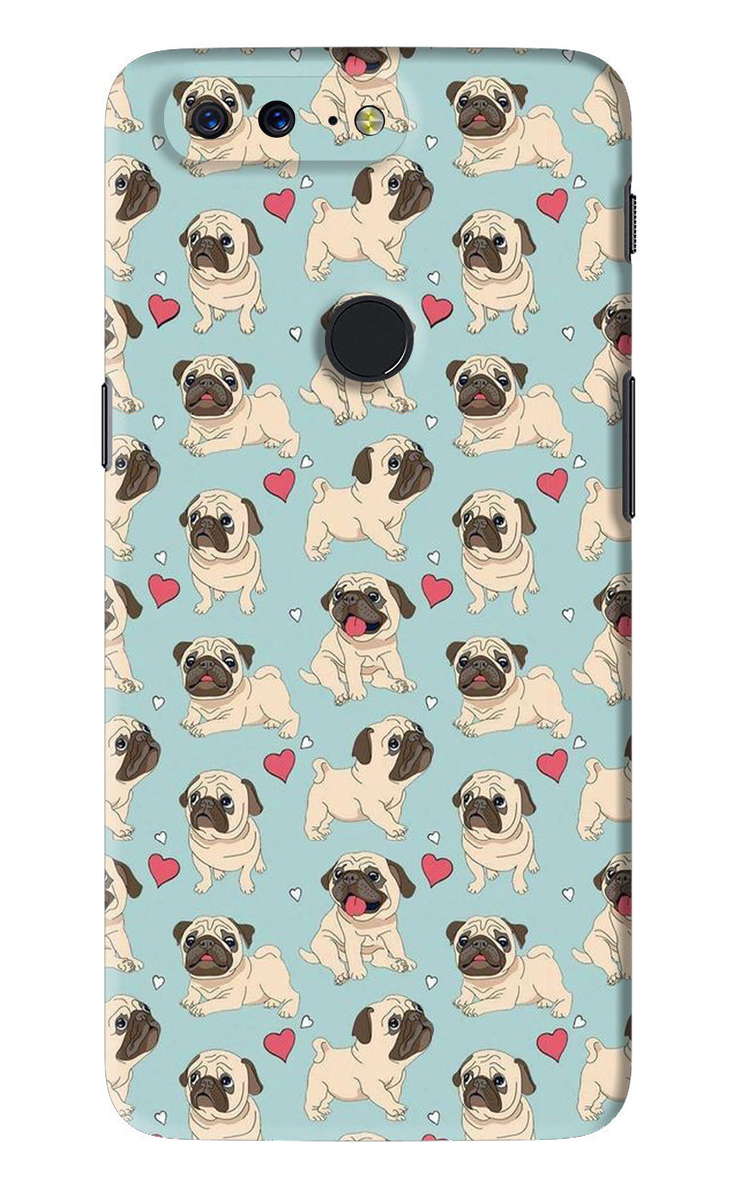 Pug Dog OnePlus 5T Back Skin Wrap