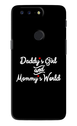 Daddy's Girl and Mommy's World OnePlus 5T Back Skin Wrap