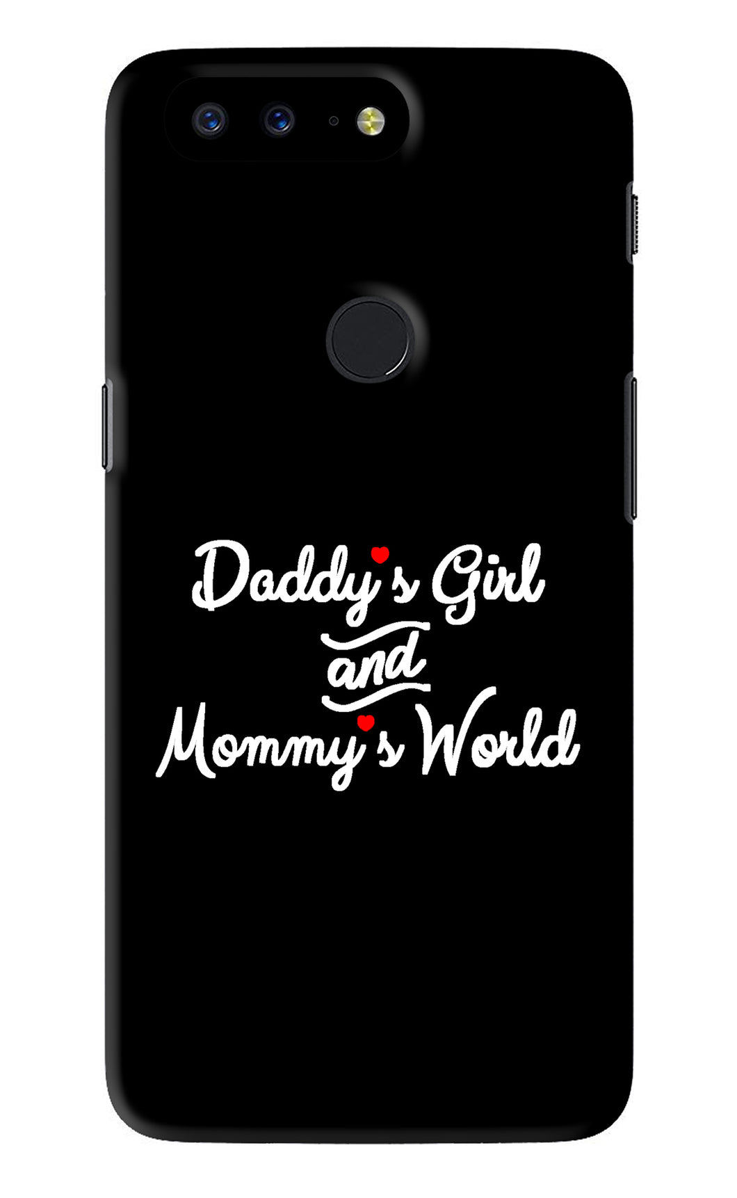 Daddy's Girl and Mommy's World OnePlus 5T Back Skin Wrap
